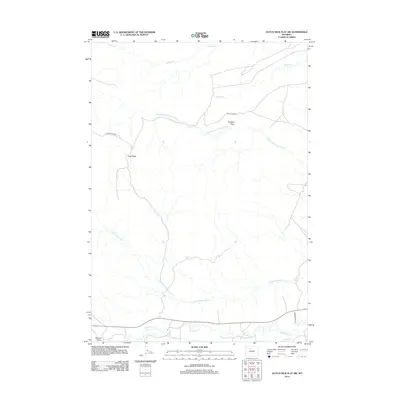 2012 Map of Dutch Nick Flat SW, 2012 Print