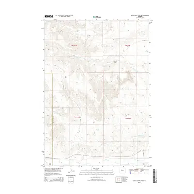 2015 Map of Dutch Nick Flat SW, 2015 Print