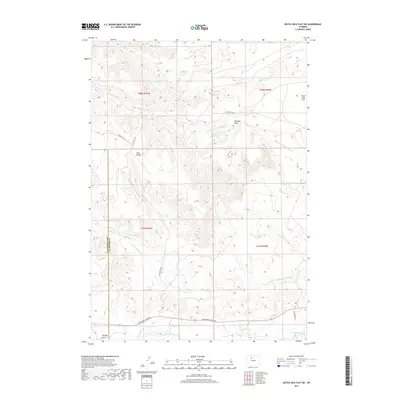 2017 Map of Dutch Nick Flat SW, 2017 Print