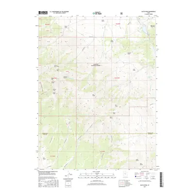2017 Map of Dutch Peak, 2017 Print