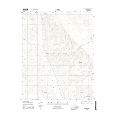 2014 Map of Dutchman Draw, 2014 Print