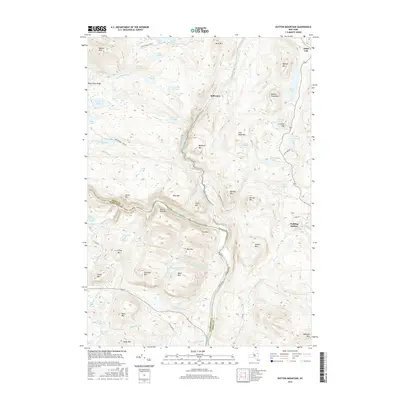 2016 Map of Dutton Mountain, 2016 Print