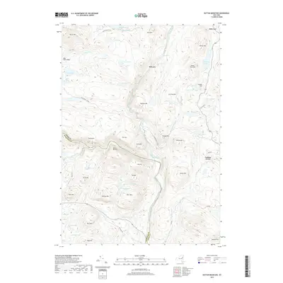 2019 Map of Dutton Mountain, 2019 Print