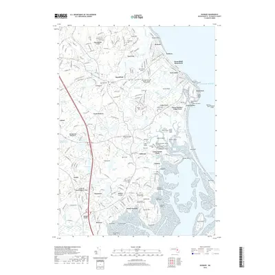 2018 Map of Duxbury, 2018 Print