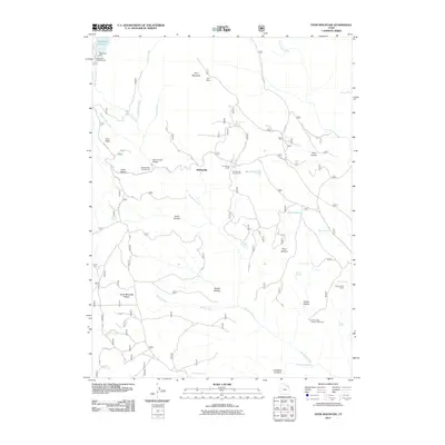 2011 Map of Dyer Mountain, 2011 Print
