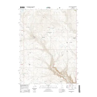 2014 Map of Dyer Mountain, 2014 Print