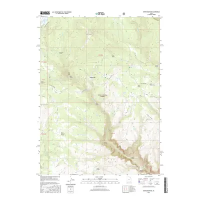 2017 Map of Dyer Mountain, 2017 Print