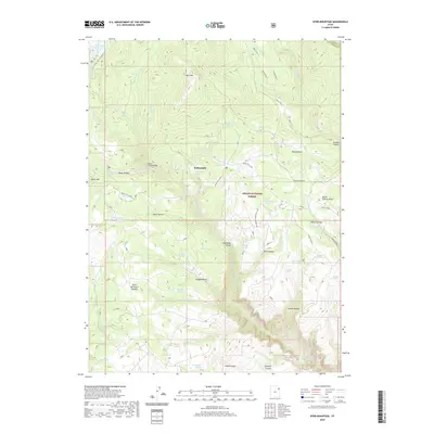 2020 Map of Dyer Mountain, 2020 Print