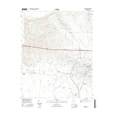 2016 Map of Dyersburg, 2016 Print