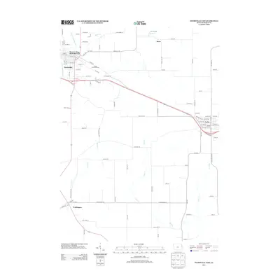2013 Map of Dyersville East, 2013 Print