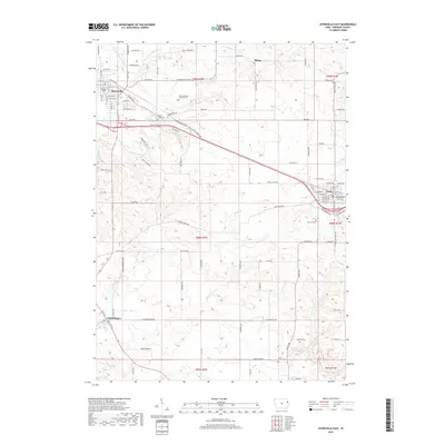 2018 Map of Dyersville East, 2018 Print
