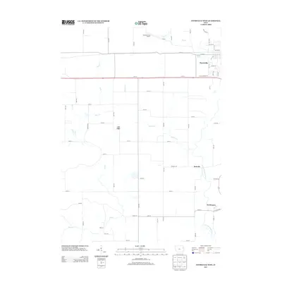 2013 Map of Dyersville West, 2013 Print