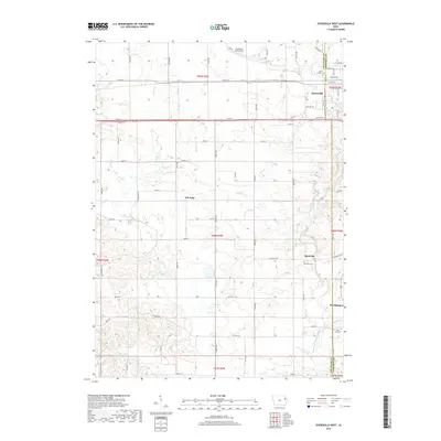 2018 Map of Dyersville West, 2018 Print