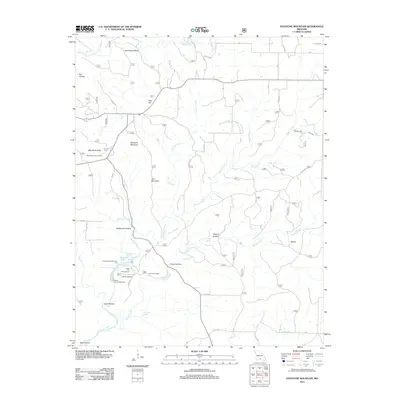 2012 Map of Dyestone Mountain, 2012 Print