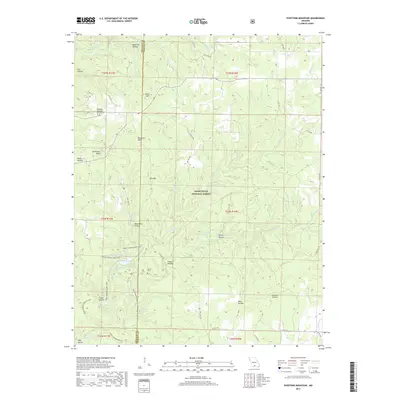 2017 Map of Dyestone Mountain, 2017 Print