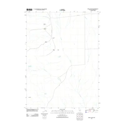 2011 Map of Dyke Canyon, 2011 Print