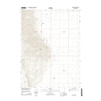 2015 Map of Dyke Canyon, 2015 Print
