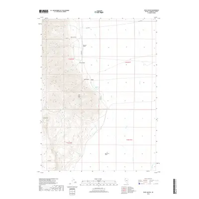2018 Map of Dyke Canyon, 2018 Print