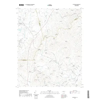 2019 Map of Dysartsville, 2019 Print