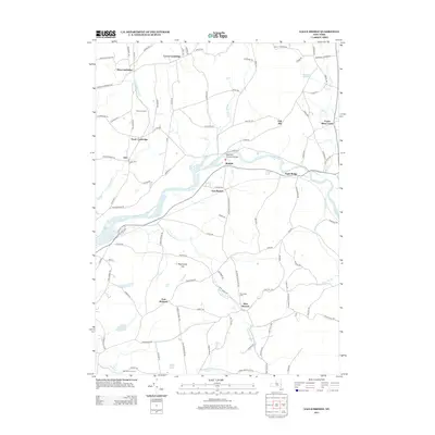 2013 Map of Eagle Bridge, 2013 Print