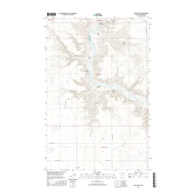 2017 Map of Eagle Buttes, 2017 Print