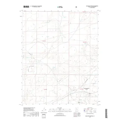 2018 Map of Eagle Nest Mountain, 2018 Print