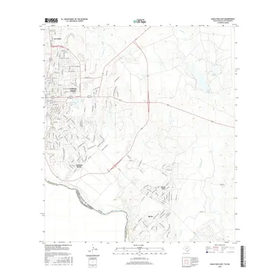 2016 Map of Eagle Pass East, 2016 Print