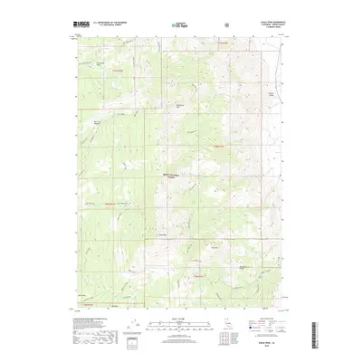 2018 Map of Eagle Peak, 2018 Print