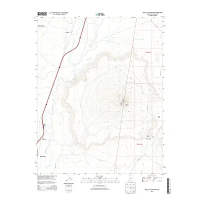 2013 Map of Eagle Tail Mountain, 2013 Print