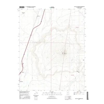 2017 Map of Eagle Tail Mountain, 2017 Print