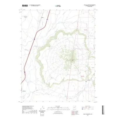 2023 Map of Eagle Tail Mountain, 2023 Print