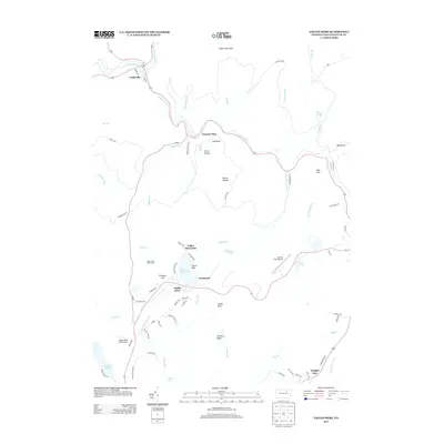 2013 Map of Eagles Mere, 2013 Print