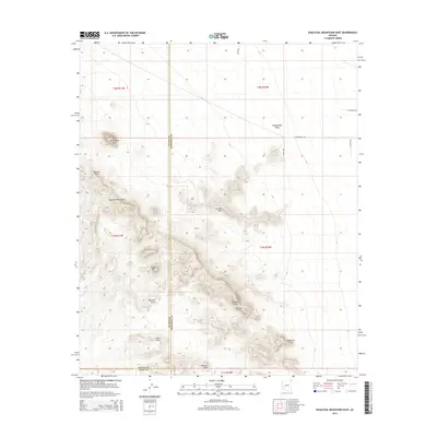 2014 Map of Eagletail Mountains East, 2014 Print