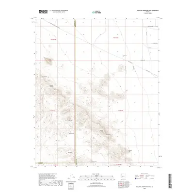 2018 Map of Eagletail Mountains East, 2018 Print