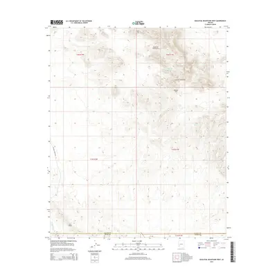 2014 Map of Eagletail Mountains West, 2014 Print