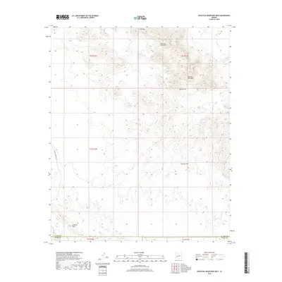 2018 Map of Eagletail Mountains West, 2018 Print