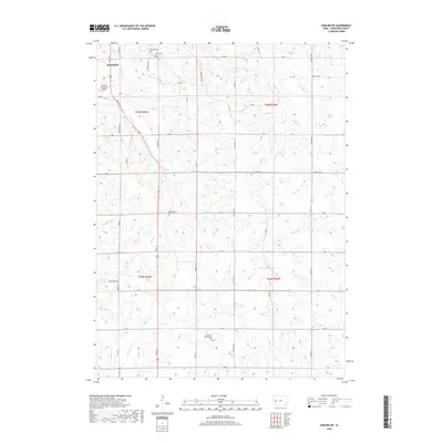 2018 Map of Earling NE, 2018 Print