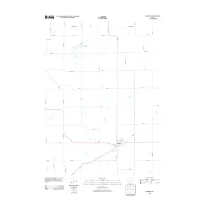 2013 Map of Earling, 2013 Print