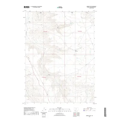 2017 Map of Earnest Butte, 2017 Print