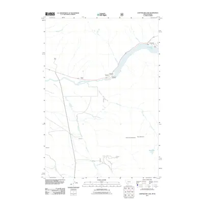 2011 Map of Earthquake Lake, 2011 Print