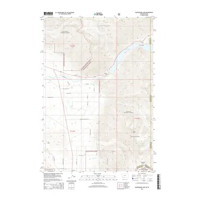 2014 Map of Earthquake Lake, 2014 Print