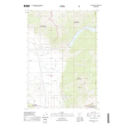 2020 Map of Earthquake Lake, 2020 Print