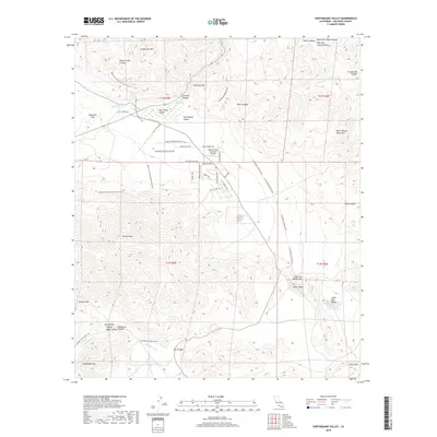 2018 Map of Earthquake Valley, 2018 Print