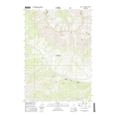2017 Map of Easley Hot Springs, 2017 Print