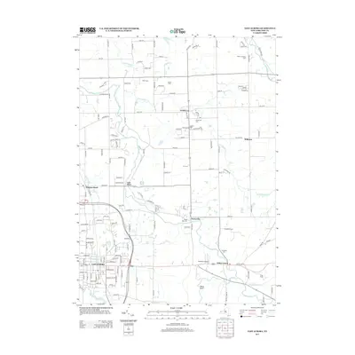 2013 Map of East Aurora, 2013 Print