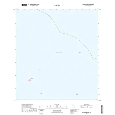 2018 Map of East Bahia Honda Key, 2018 Print