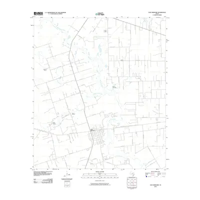 2010 Map of East Bernard, 2010 Print