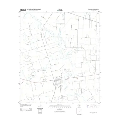 2013 Map of East Bernard, 2013 Print