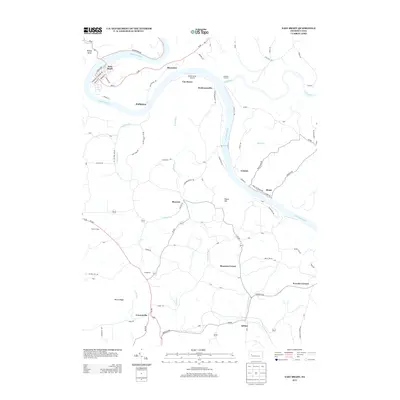 2013 Map of East Brady, 2013 Print