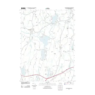 2012 Map of East Brookfield, 2012 Print